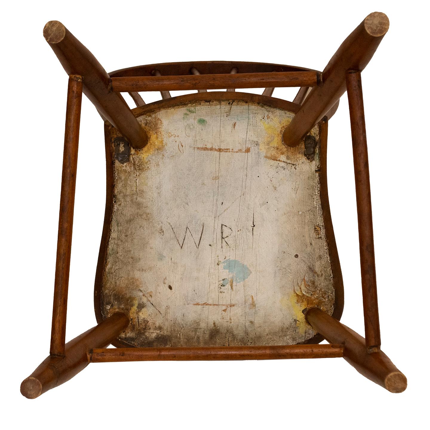 19th Century Handmade Maple Tavern Chairs For Sale 3