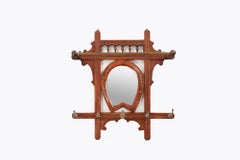 19th Century Hanging Hall Rack