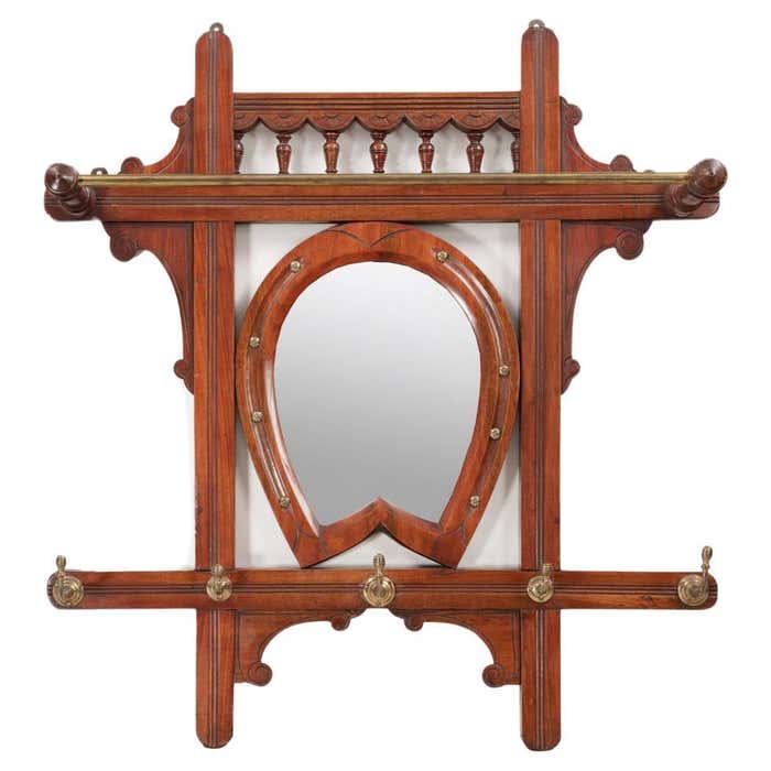 19th Century Hanging Hall Rack For Sale at 1stDibs