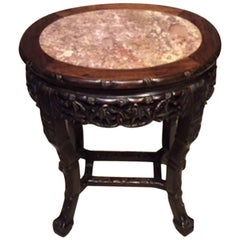 chinese jardiniere 19th Century Hardwood Chinese Jardinière Stand