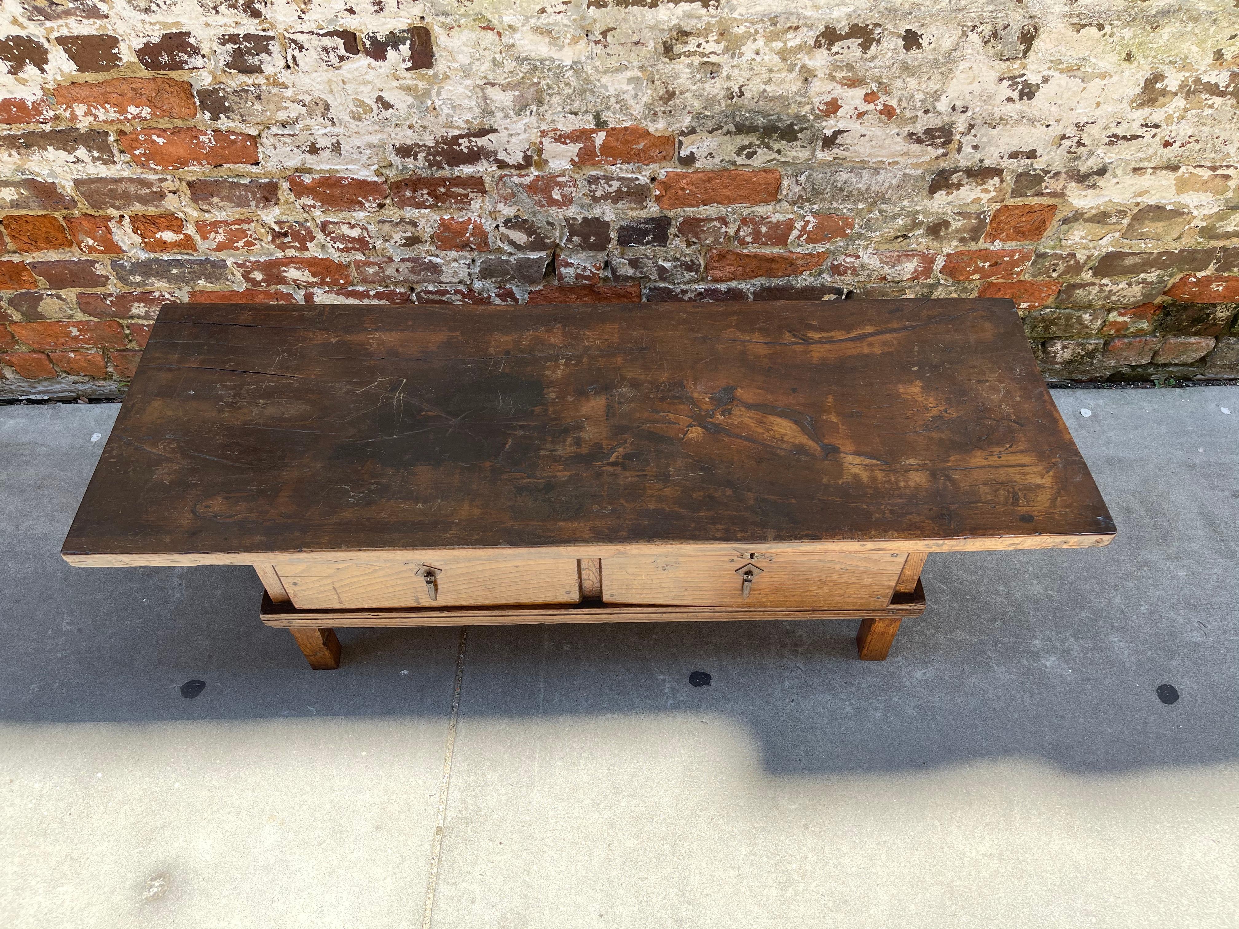 European 19th Century Hardwood Cocktail Table For Sale