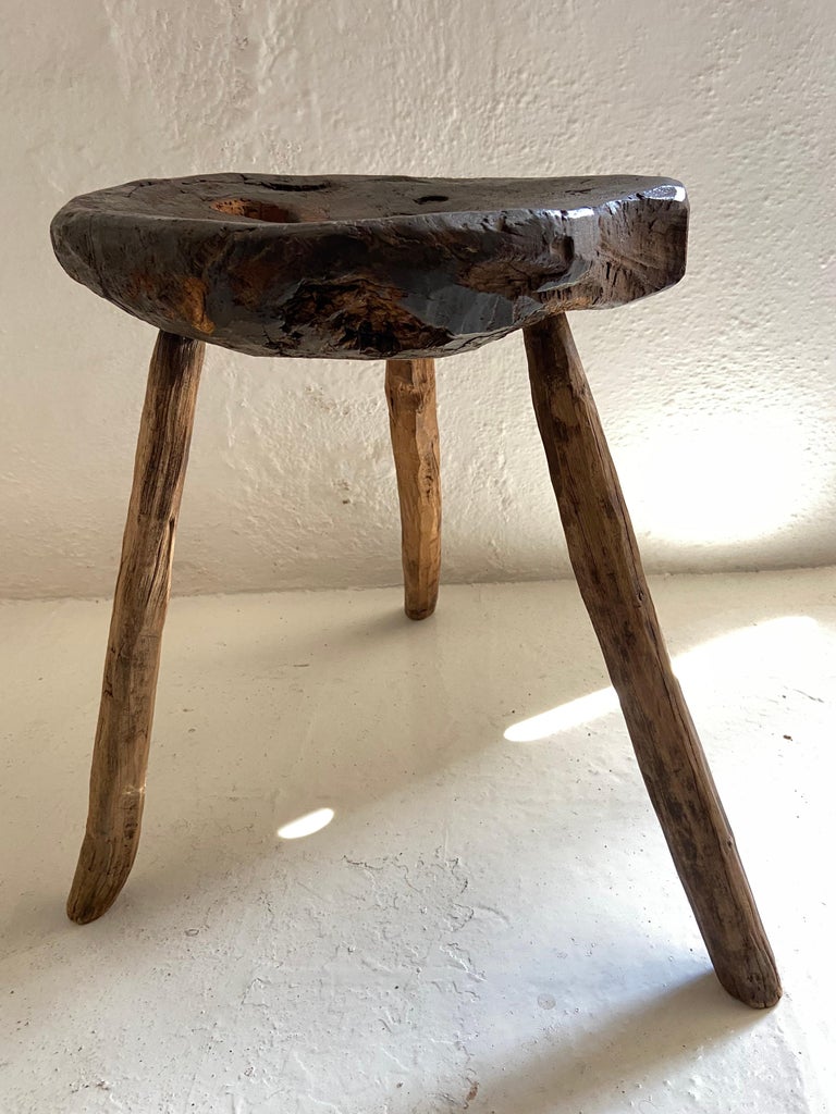19th Century Hardwood Stool from Mexico For Sale at 1stDibs