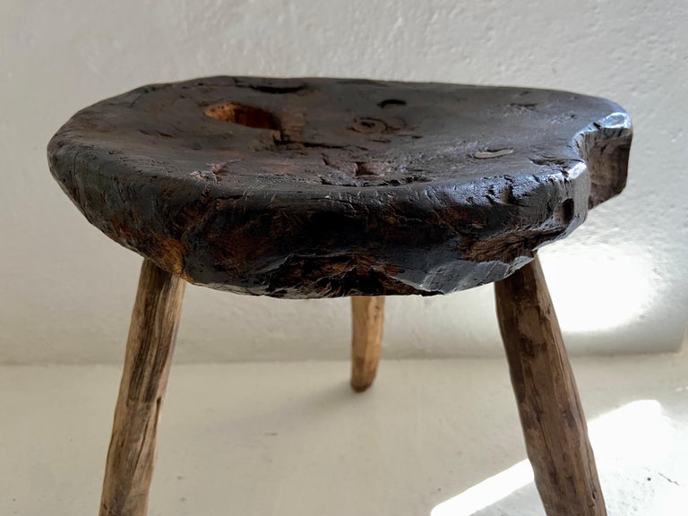 19th Century Hardwood Stool from Mexico For Sale at 1stDibs