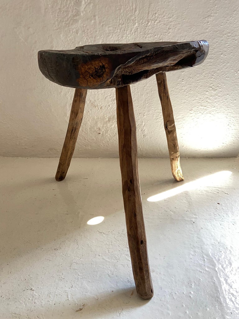 19th Century Hardwood Stool from Mexico For Sale at 1stDibs