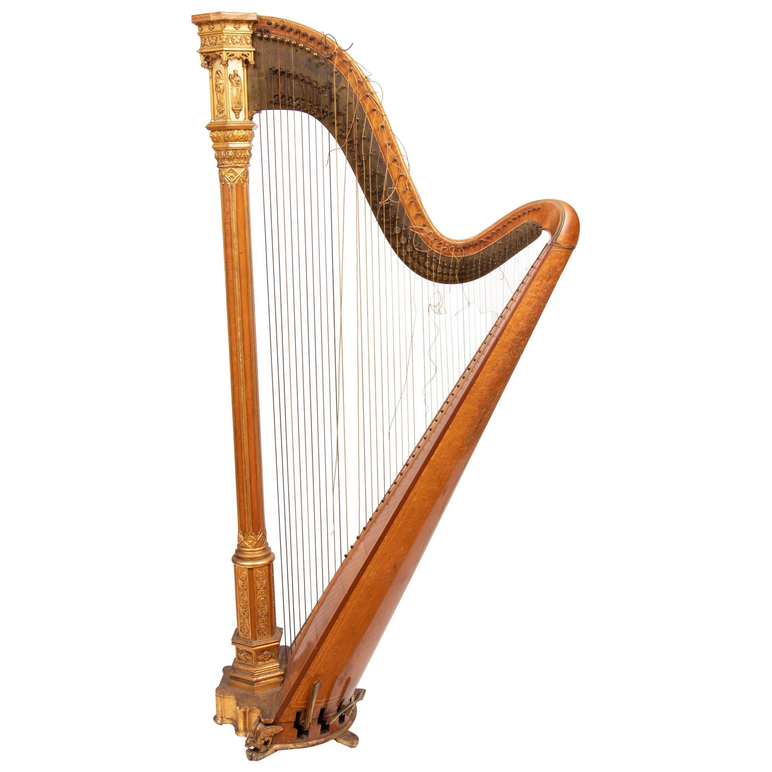 19th Century Harp by Sébastien Érard For Sale