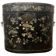 Vintage 19th Century Hat Box