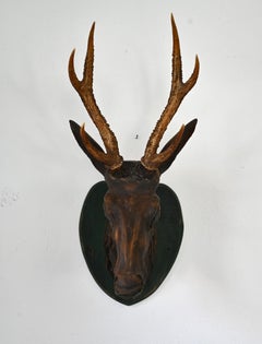 19th Century Head Carved Wood Alpine, Bavaria, Original Version