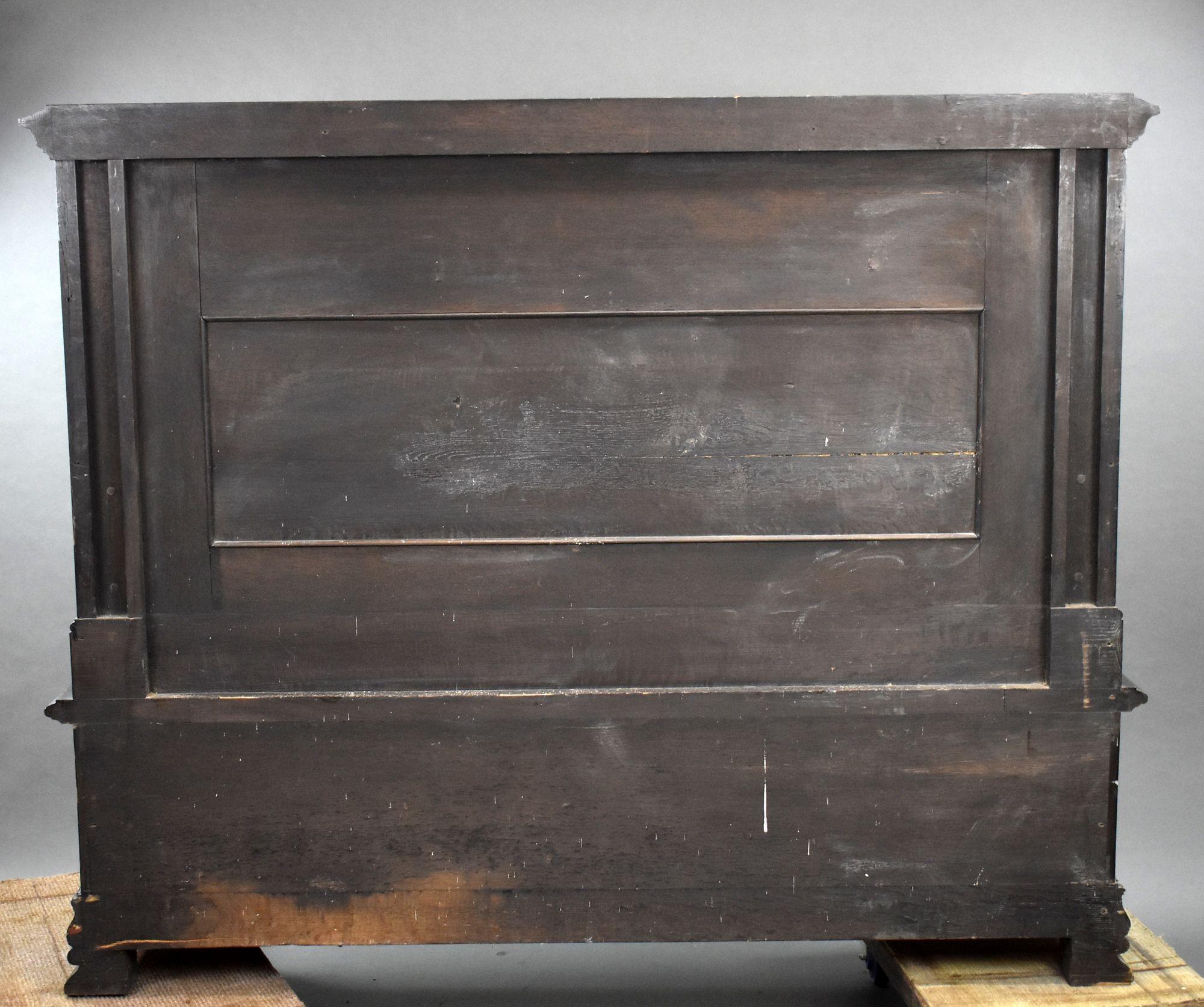 19th Century Heavil Carved Oak Settle For Sale 15