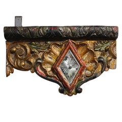 19th Century Heavily Carved Fairground Dropper Panel