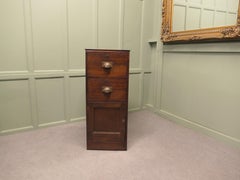 19th Century Heavy Banker’s Drawers and Safe Cupboard Pedestal, Strong Cupboard