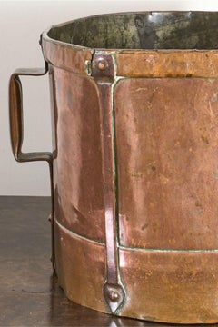 19th Century heavy copper grain measure - No1