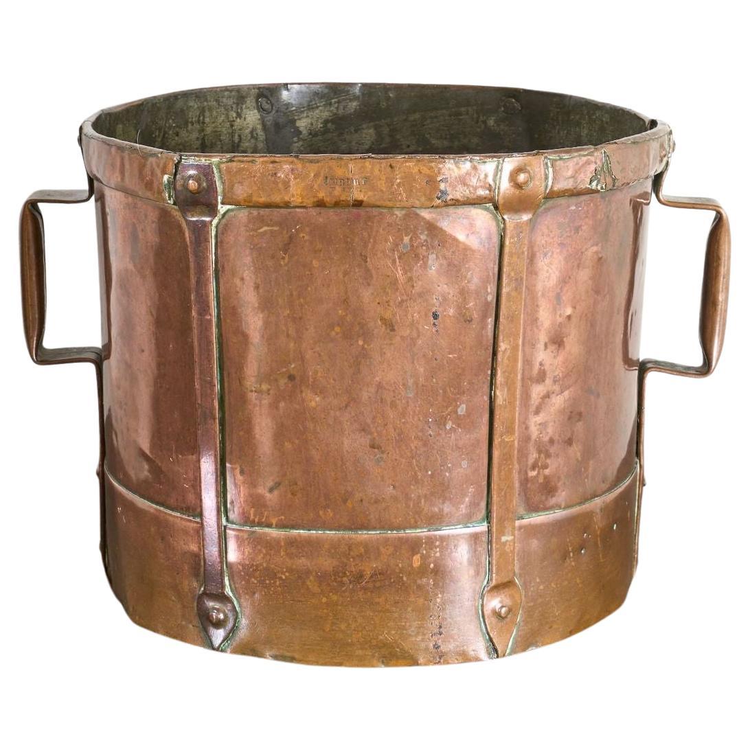 19th Century heavy copper grain measure - No1