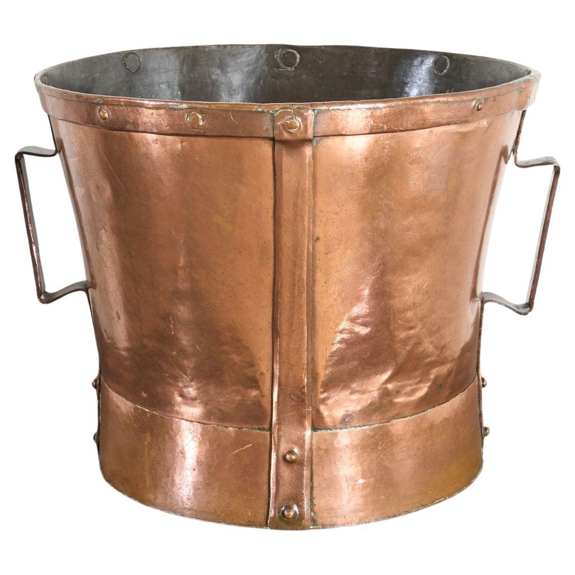 19th century Heavy copper Grain measure - No5