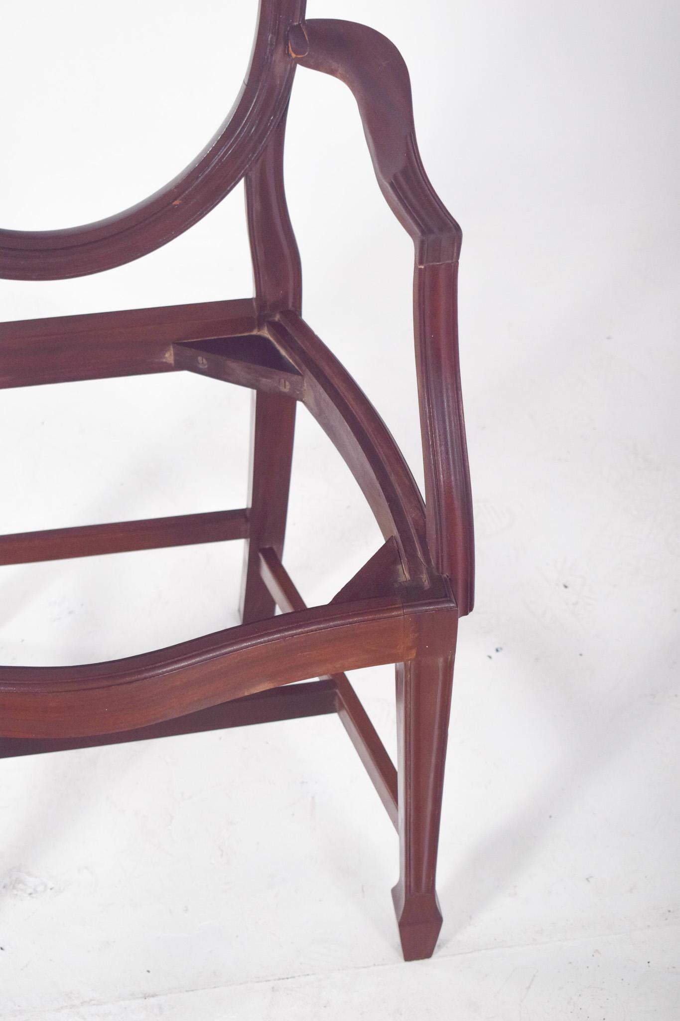 Sillón Hepplewhite del siglo XIX Madera en venta