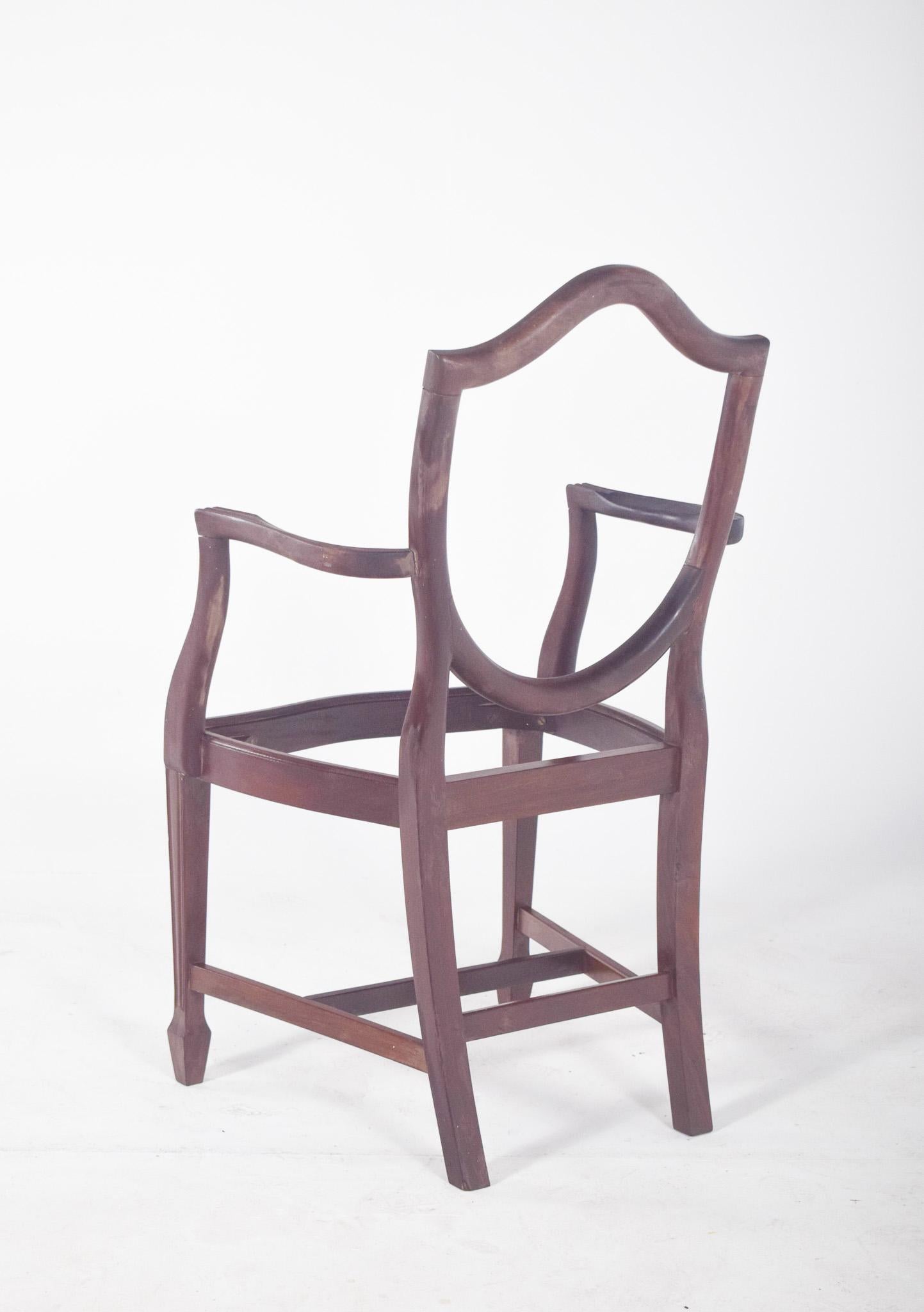 Sillón Hepplewhite del siglo XIX en venta 1