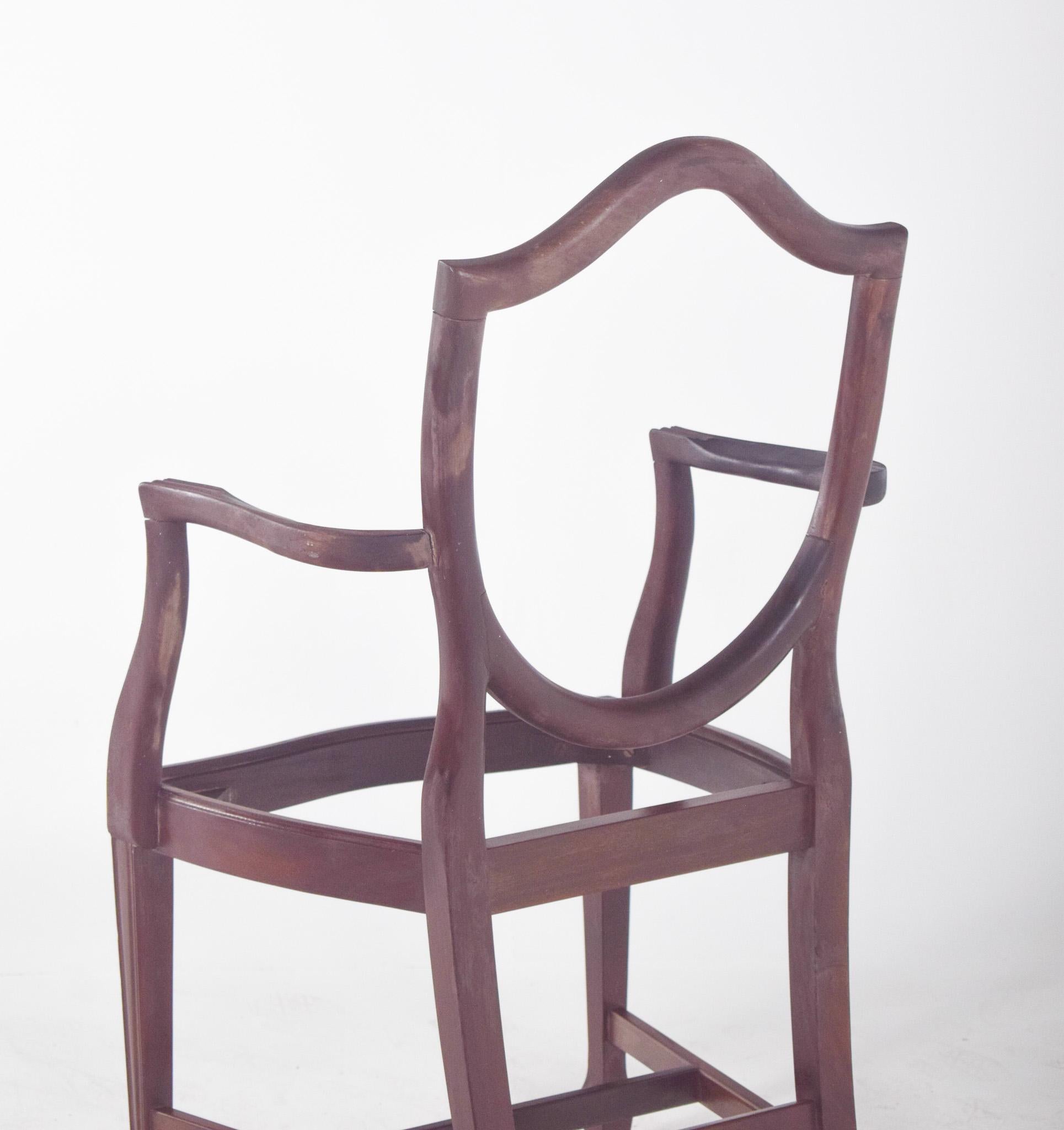 Sillón Hepplewhite del siglo XIX en venta 2