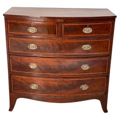19th Century Hepplewhite Bow Front Chest of Drawers