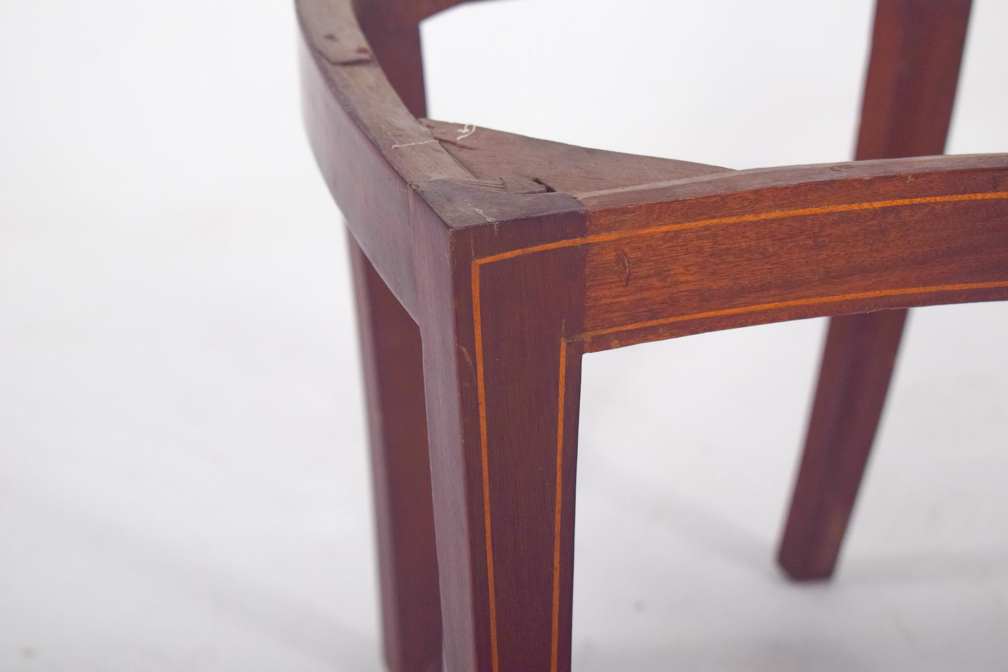 Silla Hepplewhite del siglo XIX sin asiento en Bueno estado para la venta en Lisboa, Lisboa
