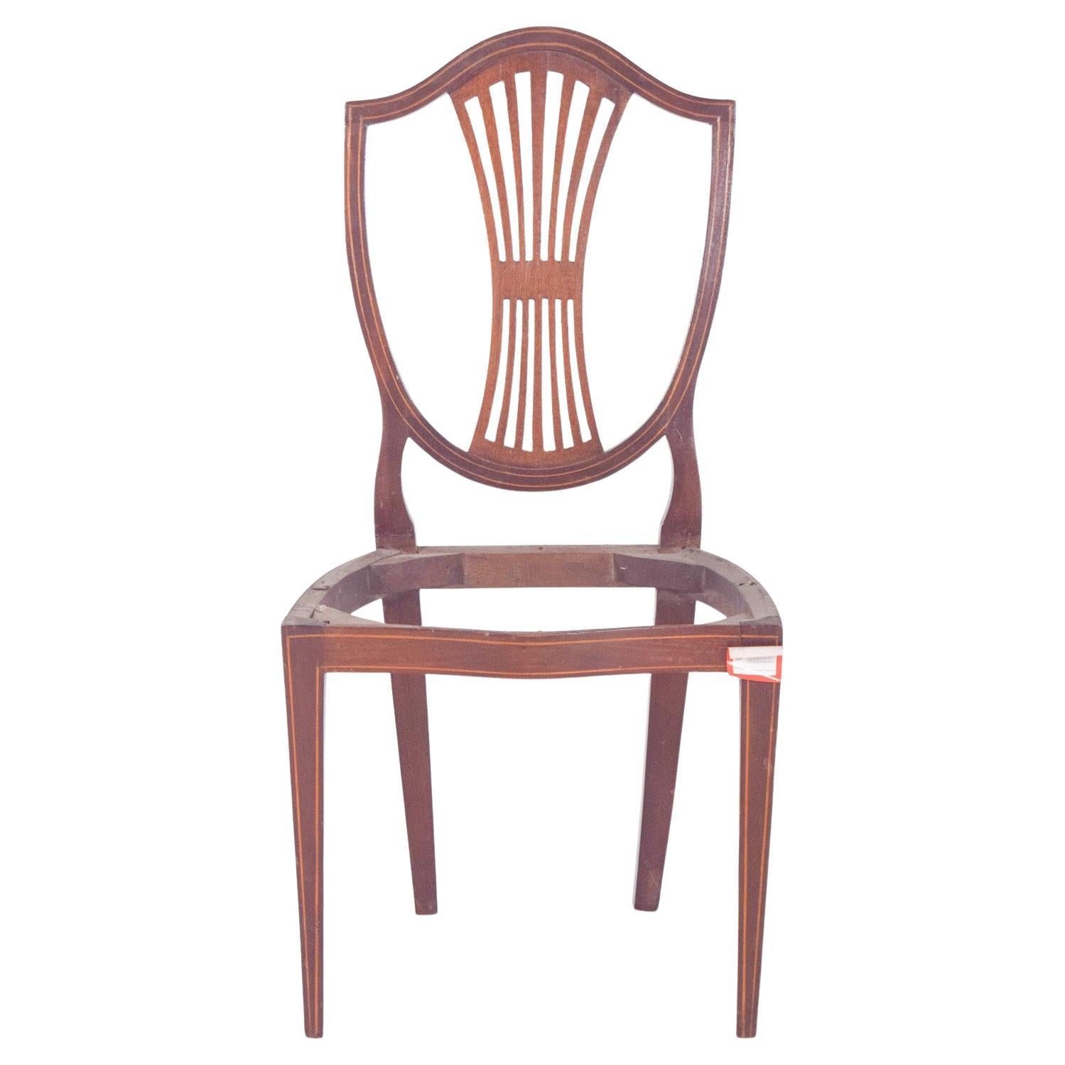 19th Century Hepplewhite Chair Without Seat
