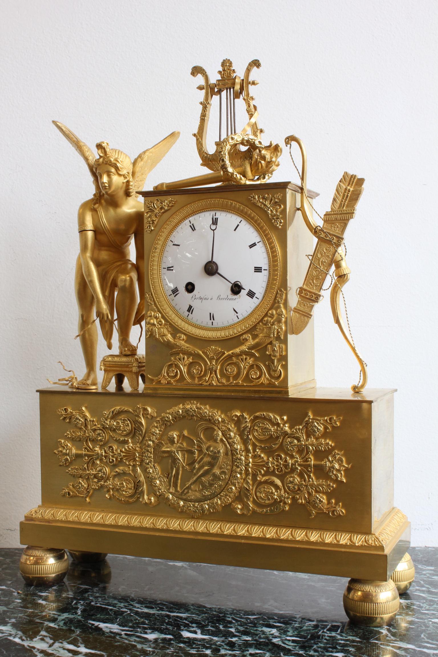French 19th Century Hermes Clock