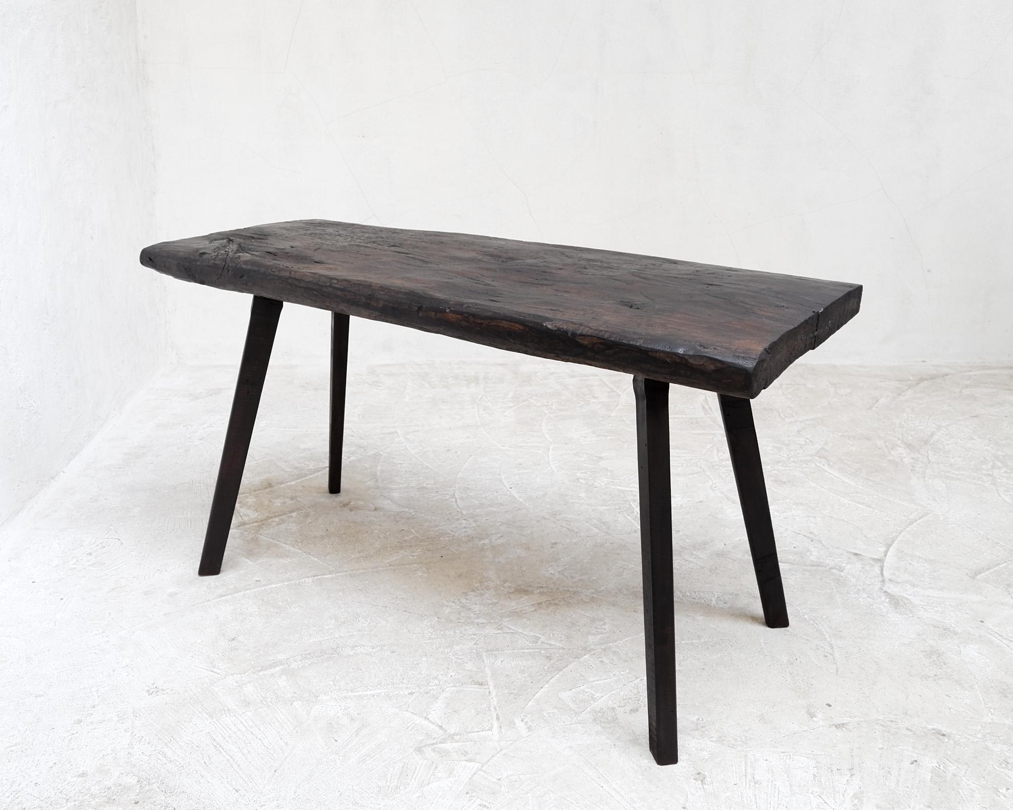 19th Century Hewn Beech Transylvanian Mountain Table In Good Condition For Sale In London, GB