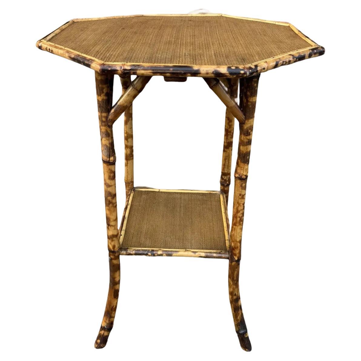 19th Century Hexagonal Bamboo Table