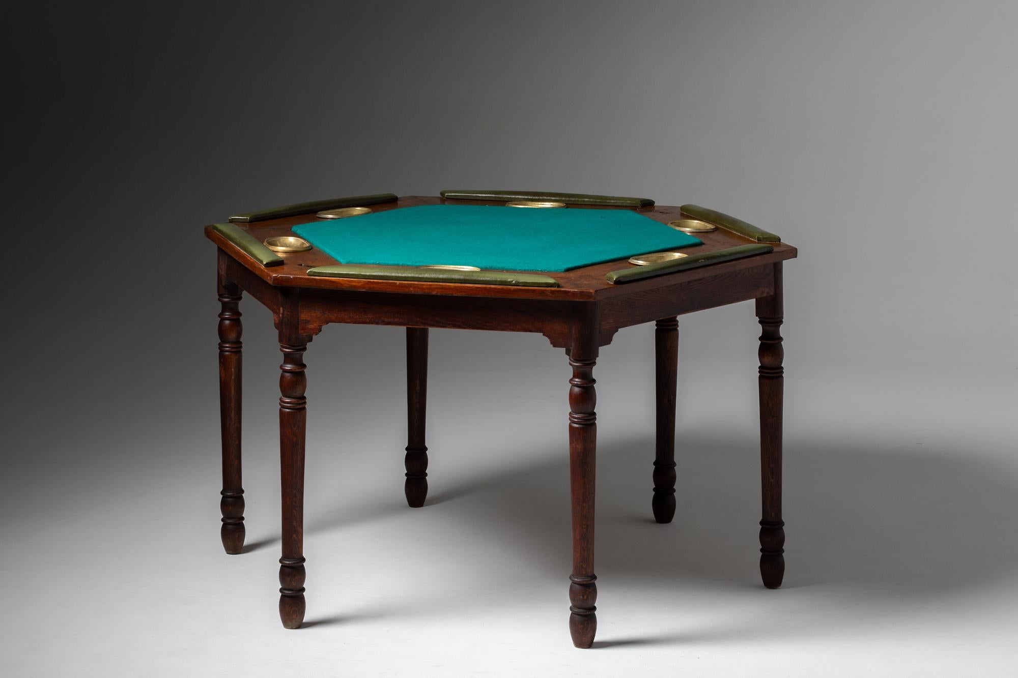 19th-Century Hexagonal Gaming Table In Good Condition In Lisboa, PT
