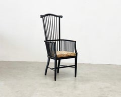 19th century high back chair