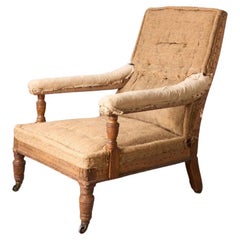 19th century high backed open armchair by John Reid and son