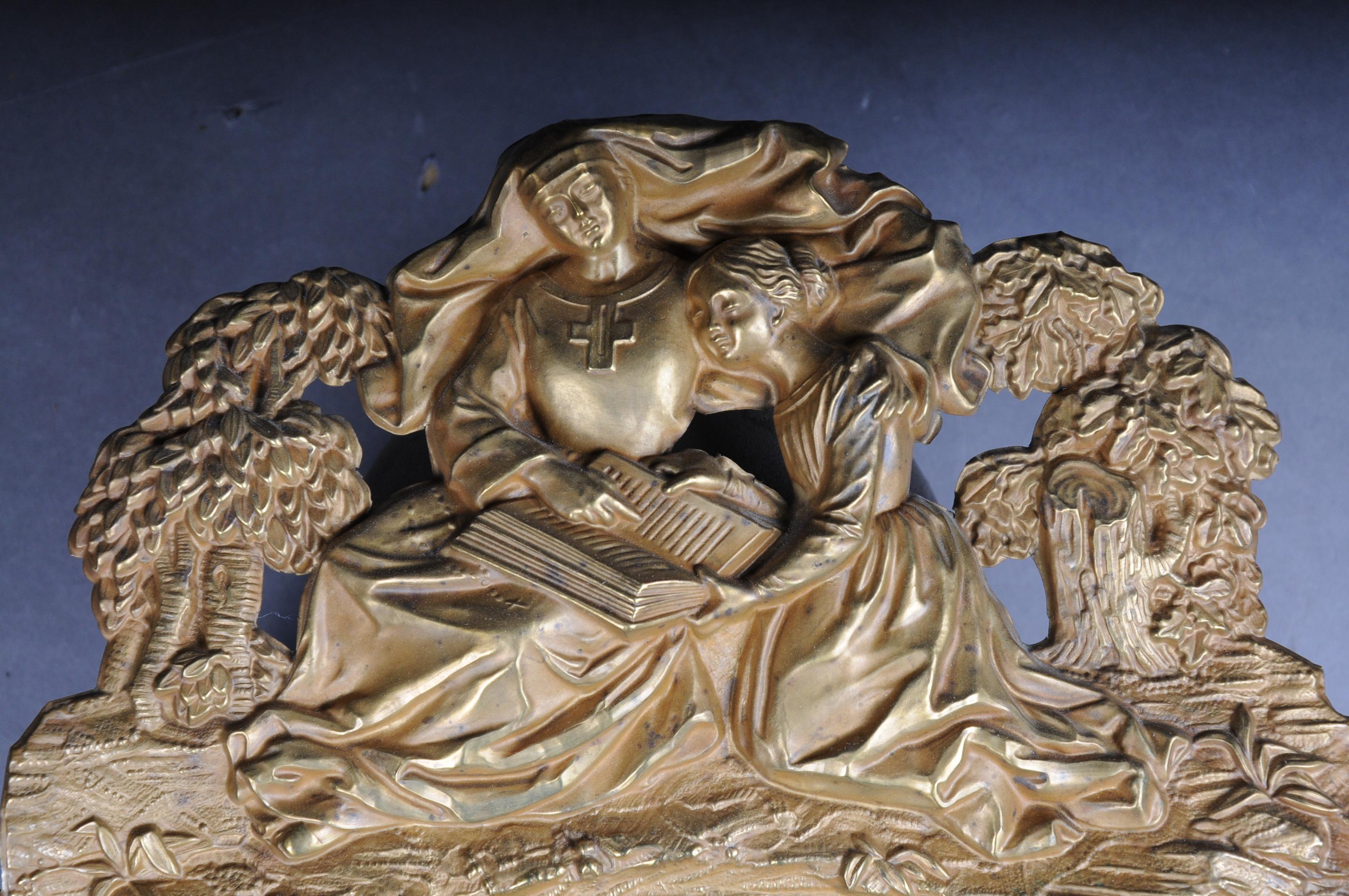 Ottone Orologio da parete in ottone di alta qualità del 19° secolo in vendita