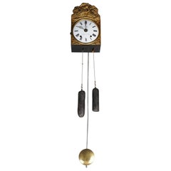19th Century High Quality Originals Comtoise / Wall Clock Brass