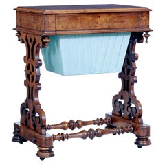 19th Century High Victorian Burr Walnut Occasional Table