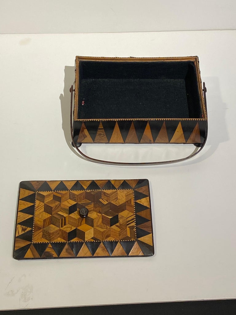 19th Century Highly Decorative Walnut Trunbridge Parquetry Box from ...