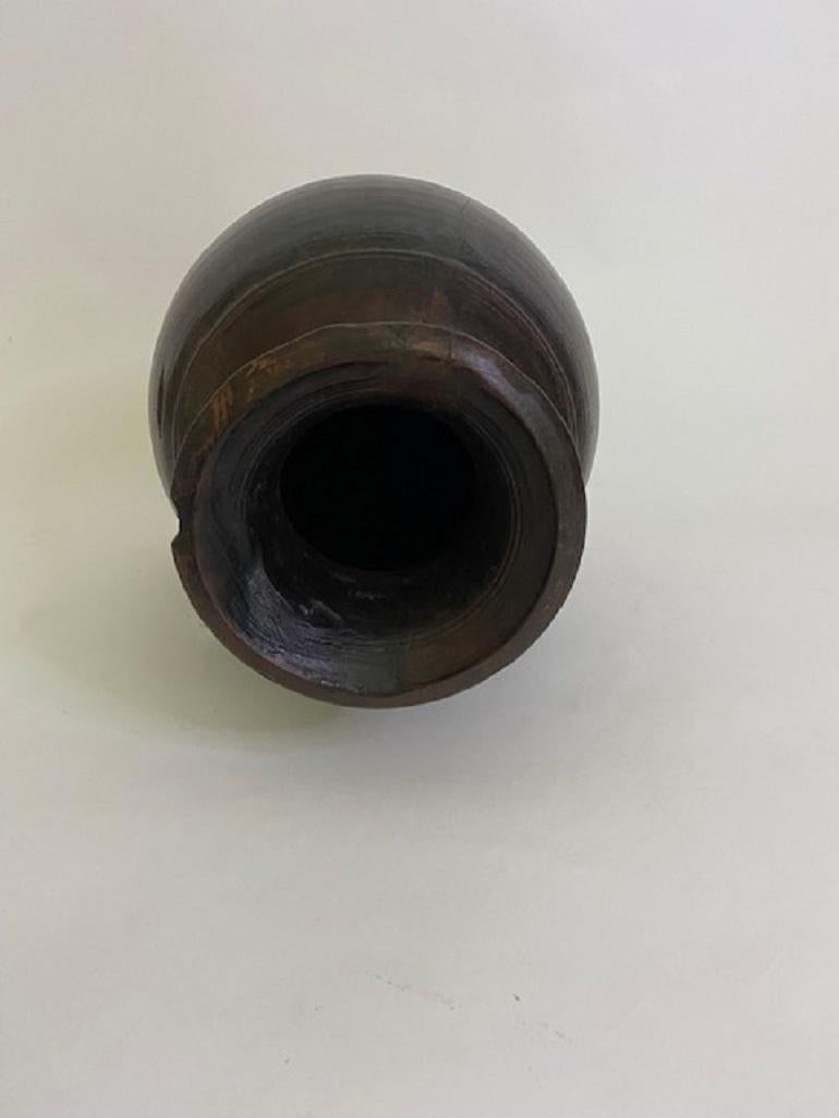 Teak tornito dell'Himalaya del XIX secolo  Vaso in vendita 1
