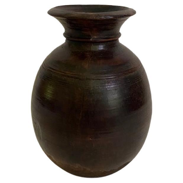 Teak tornito dell'Himalaya del XIX secolo  Vaso in vendita