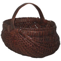 Antique 19th Century Hiney Basket from Pennsylvania