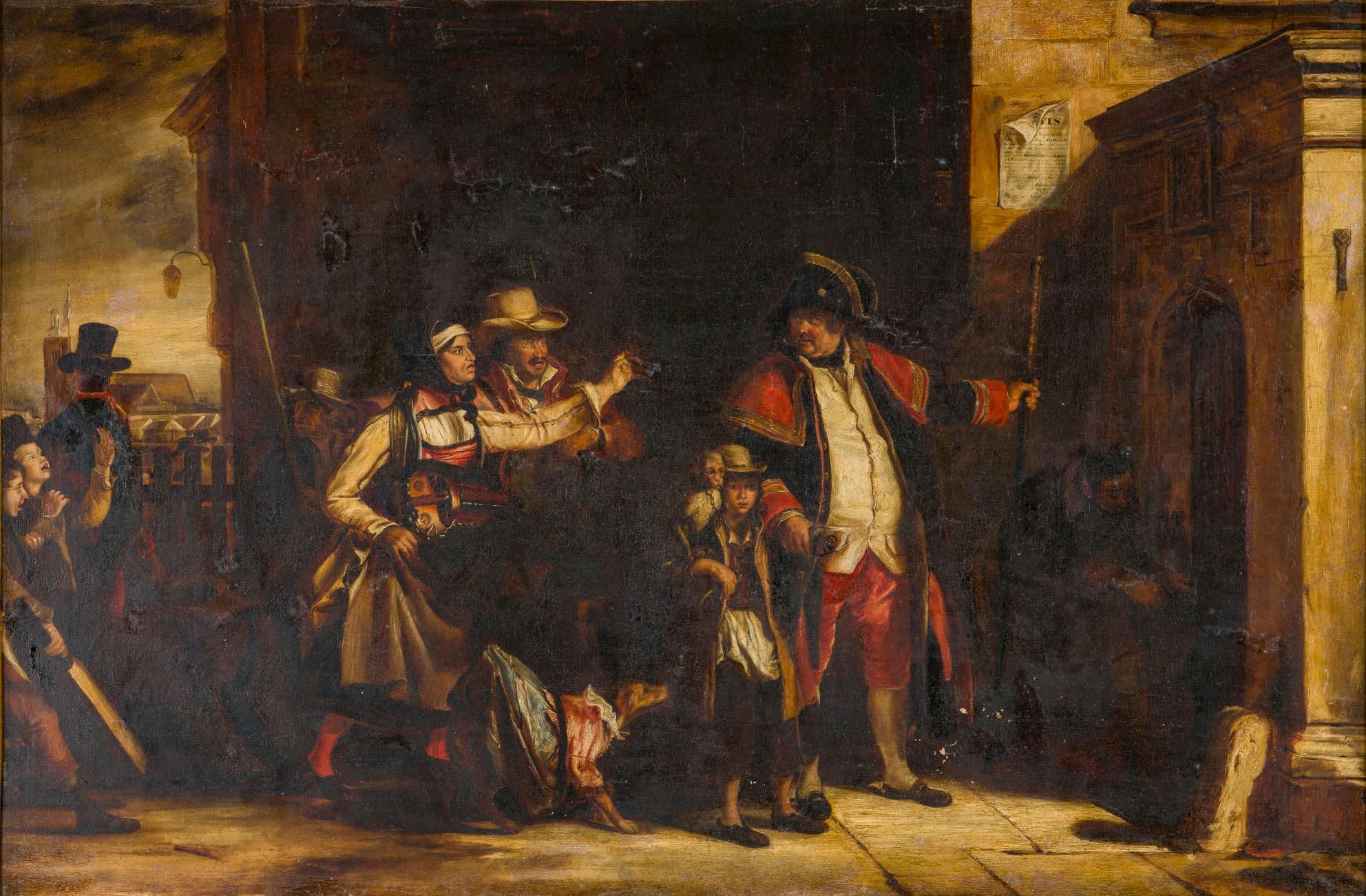 Inglese Pittura storica inglese del XIX secolo A. David Wilkie in vendita
