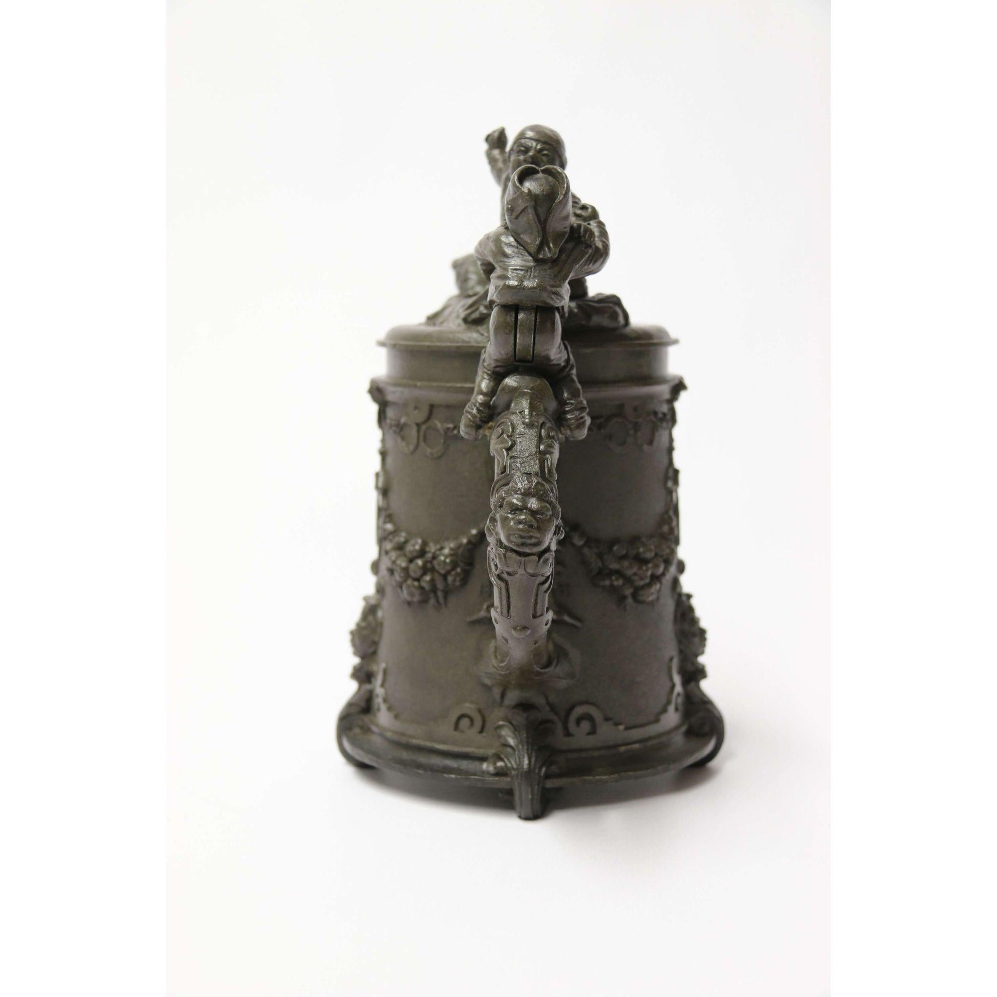 19th Century Historical Military Commemorative Pewter Stein, Circa 1870 5