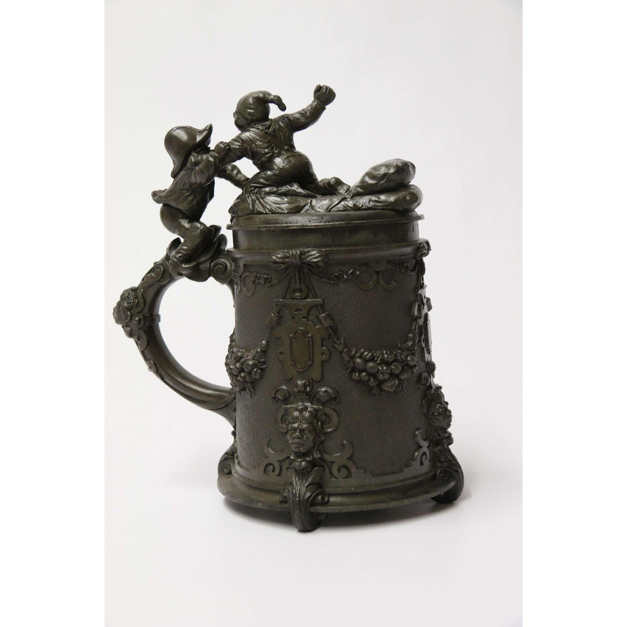 19th Century Historical Military Commemorative Pewter Stein, Circa 1870 4