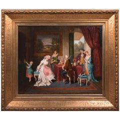 19th Century Historicism Rococo Paintings L. Morbach, Munich, 1894