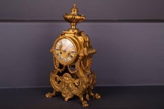 19th Century Historism Antique Chimney Clock Pendule