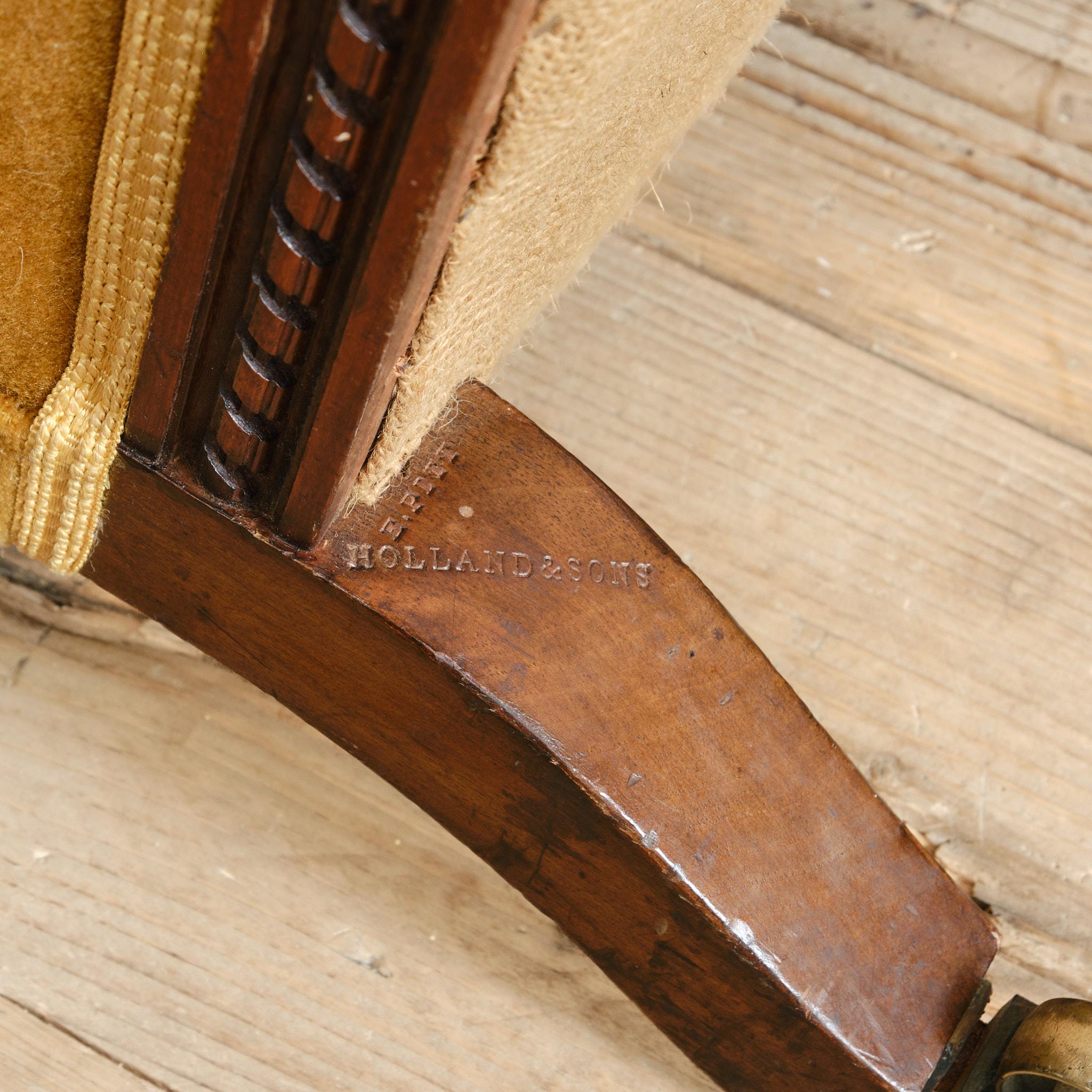Offener Holland and Sons-Sessel des 19. Jahrhunderts im Angebot 5