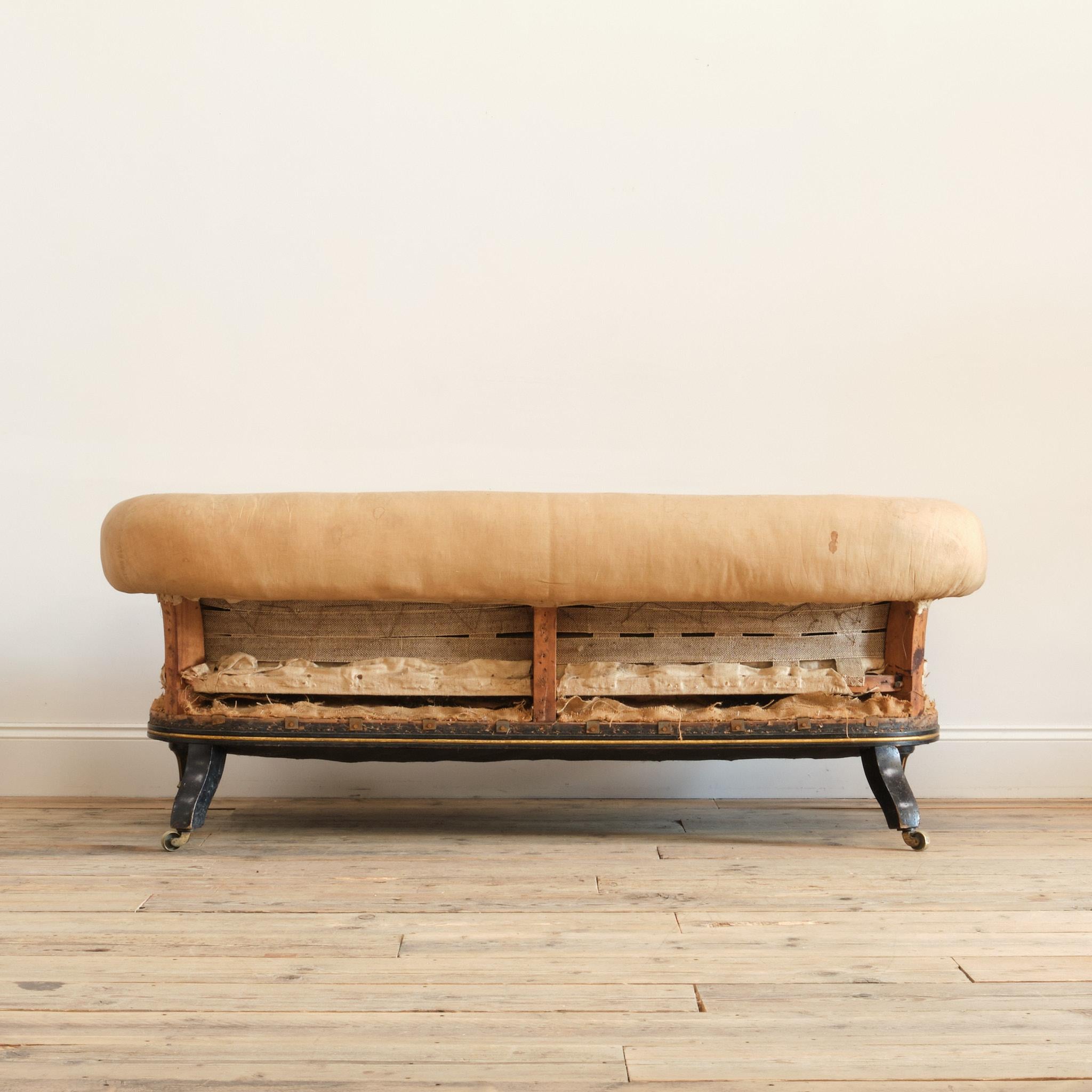 19th Century Holland & Sons Chesterfield Sofa In Fair Condition For Sale In Batley, GB