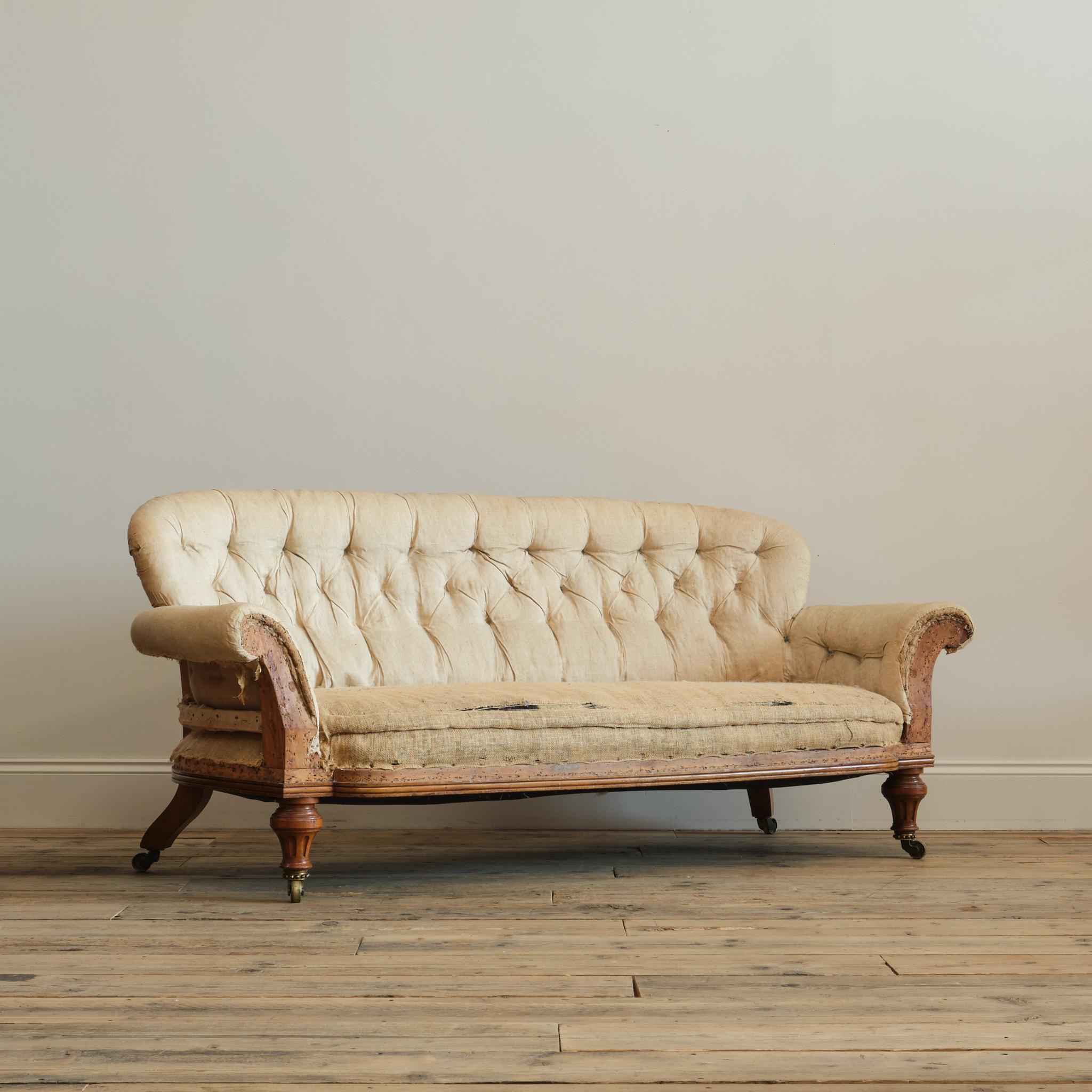 Victorian 19th Century Holland & Sons Sofa For Sale
