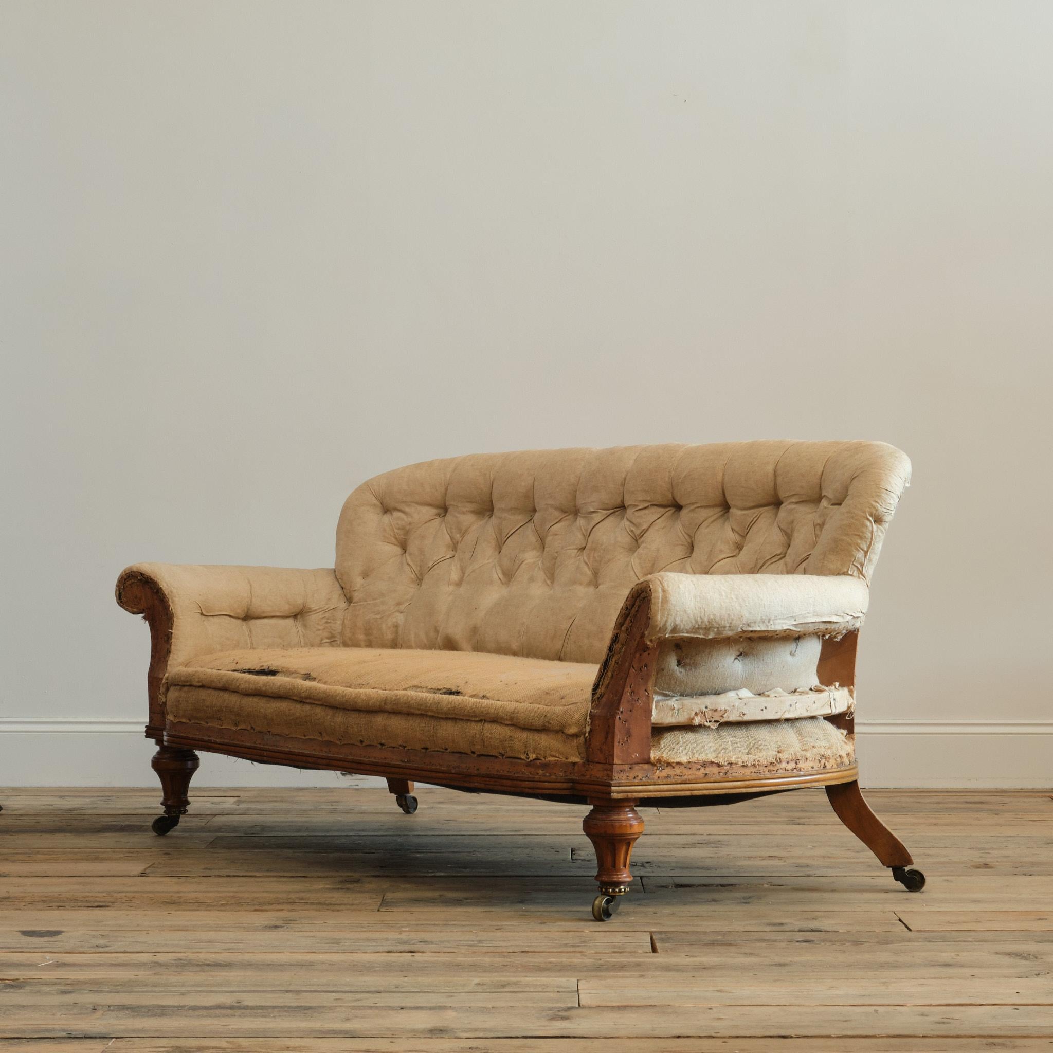 Walnut 19th Century Holland & Sons Sofa For Sale