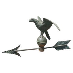 Girouette aigle à corps creux du 19e siècle