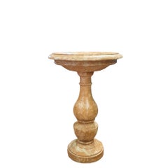 19th Century, Holy Water Font or Stoup in Red Piana Degli Albanesi Marble