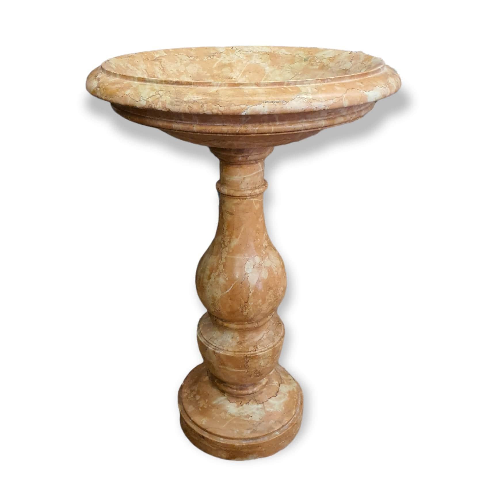 Hand-Carved 19th Century, Holy Water Font or Stoup in Red Piana Degli Albanesi Marble For Sale