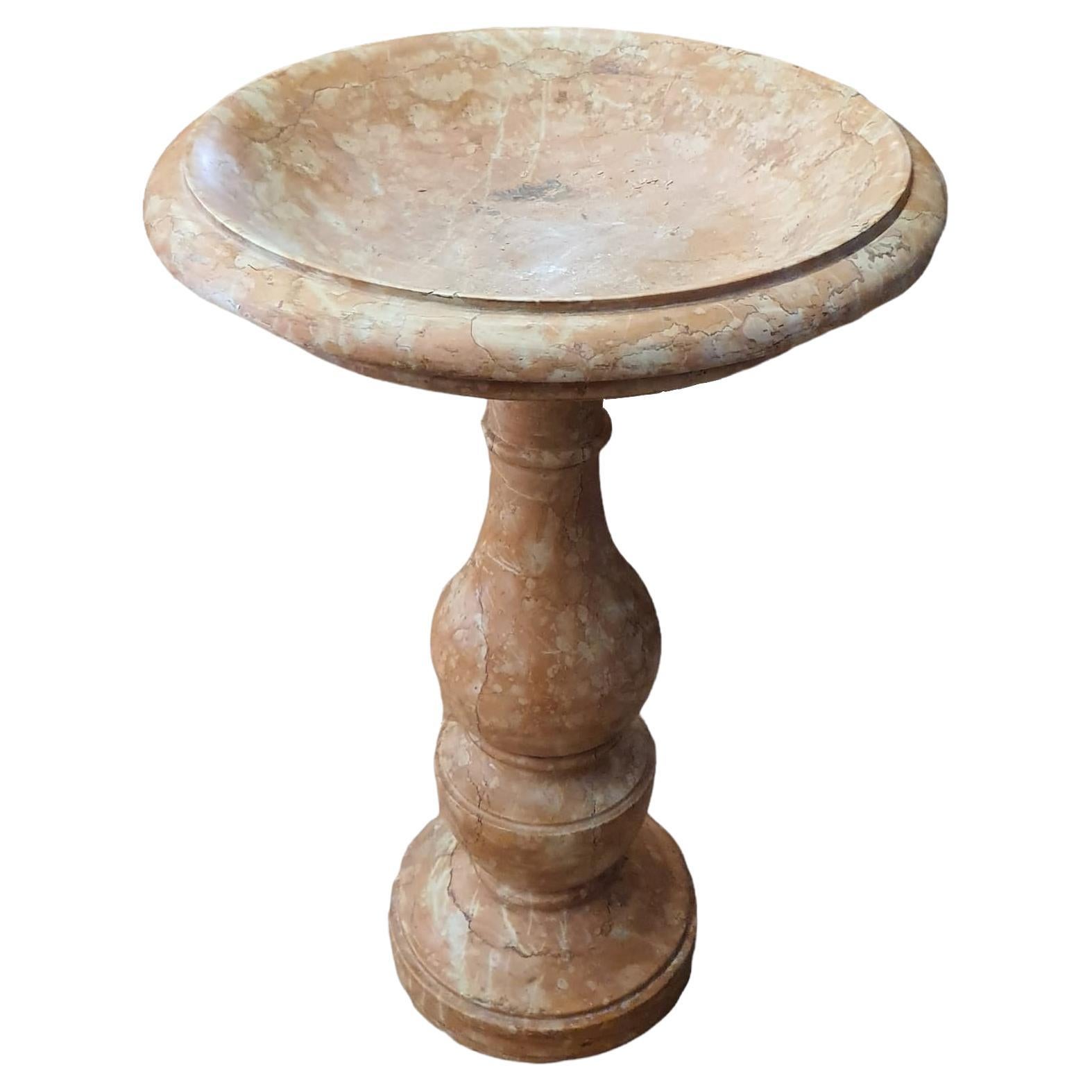 19th Century, Holy Water Font or Stoup in Red Piana Degli Albanesi Marble For Sale