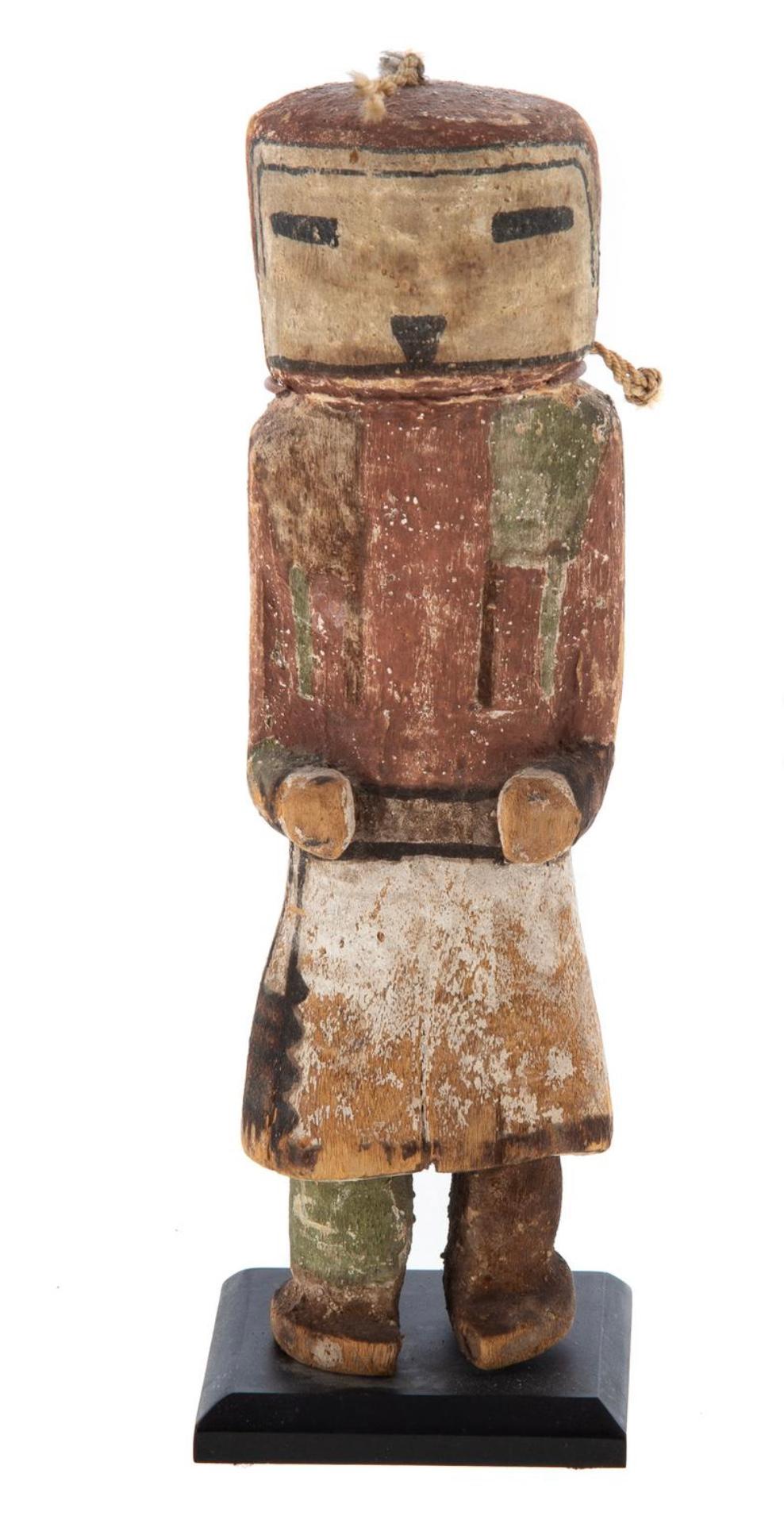 Figure de Kachina en bois sculpté et peint Hopi du 19ème siècle Bon état - En vente à Bradenton, FL